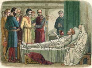 Richard begnadigt den Bogenschützen, der ihn erschoss, 1199, 1864