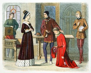 Der Earl of Warwick unterwirft sich Königin Margaret von James William Edmund Doyle