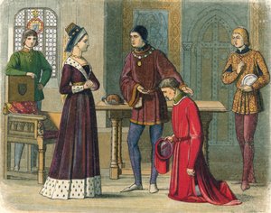 Der Earl of Warwick unterwirft sich Königin Margaret, 1470, 1864