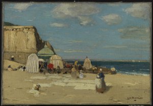 Der Strand, St. Malo, ca. 1900