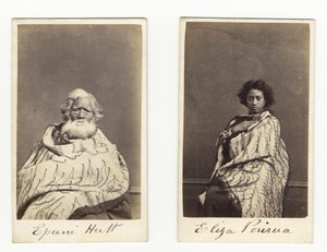 Epuni Hutt und Eliza Porirua, ca. 1865 von James Wrigglesworth