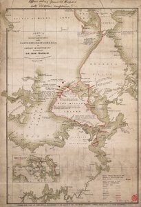 Skizze der Entdeckungen an der Nordküste Amerikas durch Kapitän McClintock RN auf der Suche nach Sir John Franklin von James the Younger Wyld