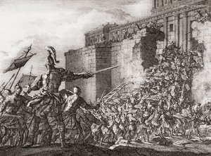 Pompeius greift den Tempel in Jerusalem im Jahr 63 v. Chr. an