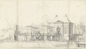 Heiligewegstor in Amsterdam im Winter von Jan Abrahamsz. Beerstraten