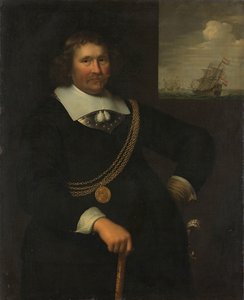 Porträt von Jan Cornelisz Meppel, Vizeadmiral von Holland und Westfriesland