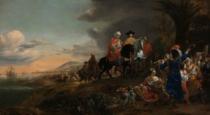 Der niederländische Botschafter auf dem Weg nach Isfahan von Jan Baptist Weenix
