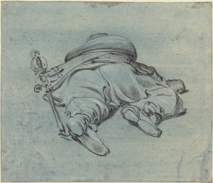 Ein Kavalier, der auf dem Boden liegt von Jan Both