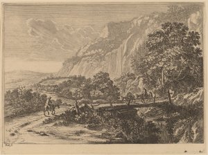 Die Holzbrücke bei Sulmona in der Nähe von Tivoli