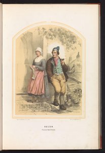 Tracht von Huizen in Nord-Holland, 1857