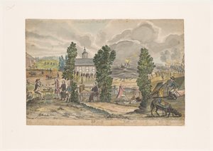 Allegorische Darstellung der Kriegsgefahr in Schweden von Jan Brandes