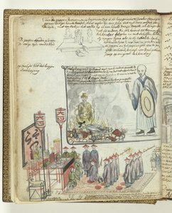 Chinesische Opferzeremonie in Batavia von Jan Brandes