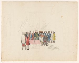 Empfang der Gesandten des Königs von Kandy, 1785 von Jan Brandes