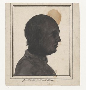 Scherenschnittporträt von Jan Brandes