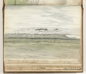 Tafel- und Duivelsberg von der Landseite gesehen