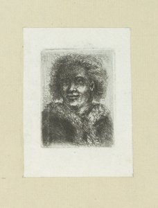 Mann mit Pelzkragen (The Compleat Work of Etchings by John Chalon) von Jan Chalon