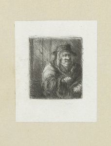 Alter Mann mit Mantel und Hut von Jan Chalon