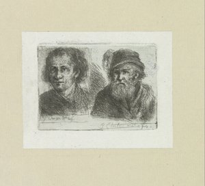 Zwei Männer von Jan Chalon