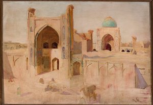 Meczet Kałan in Buchara. Aus der Reise nach Turkestan