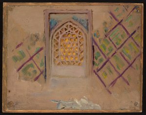 Samarkanda, Fenster. Aus der Reise nach Turkestan von Jan Ciągliński
