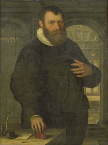 Porträt von Bartholomeus van der Wiere (1534-1603) von Jan Claesz. (attributed to)