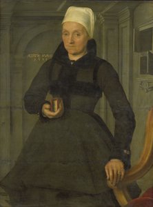 Porträt von Lysbeth Hendriksdr (1536-nach 1603). Ehefrau von Bartholomeus van der Wiere