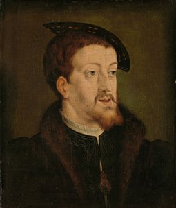 Porträt von Karl V., um 1530 von Jan Cornelisz (after) Vermeyen