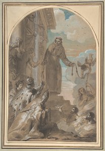 Die Verteilung der Franziskanerkordeln, 1667