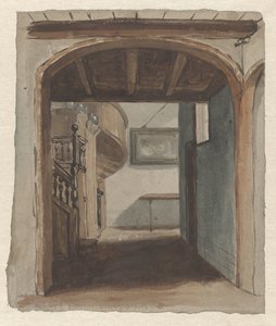 Interieur mit Durchblick zur Treppe