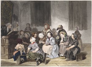 Kirchendienst mit Mädchen