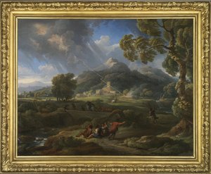 Hurrikan in der römischen Landschaft