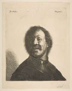 Lachender Mann in einem Harnisch, 1620-40 von Jan Georg van Vliet