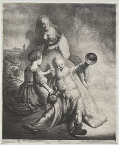 Lot und seine Töchter von Jan Georg van Vliet