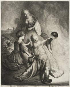 Lot und seine Töchter, 1631 von Jan Georg van Vliet