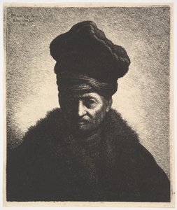 Porträt eines Mannes, nach Rembrandt, 1633 von Jan Georg van Vliet