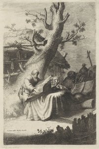Heiliger Hieronymus lesend unter einem Baum