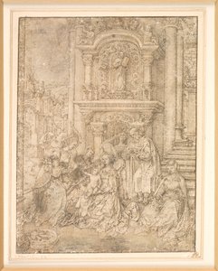 Die mystische Hochzeit der Heiligen Katharina von Jan Gossaert