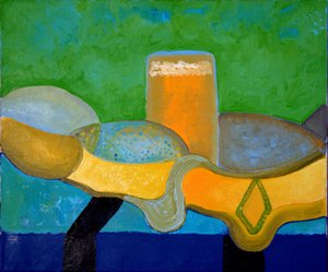 Stillleben mit Bier und Fisch, 2009