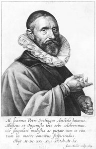 Porträt von Jan Pieterszoon Sweelinck, 1624
