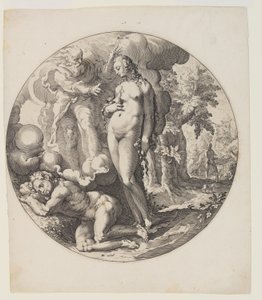 Der sechste Tag, Platte 7, aus Schöpfung der Welt von Jan Harmensz. Muller
