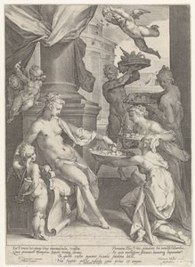 Venus von Nymphen und einem Faun geehrt von Jan Harmensz. Muller