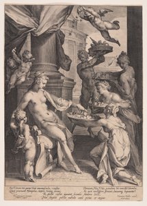 Venus von den Nymphen geehrt von Jan Harmensz. Muller