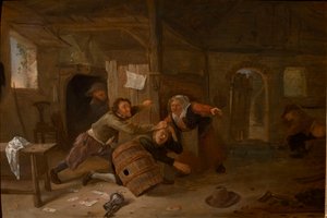 Kämpfende Bauern, vor 1678