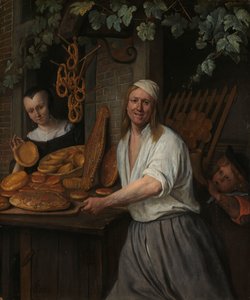 Der Bäcker Arent Oostwaard und seine Frau Catharina Keizerswaard von Jan Havicksz. Steen