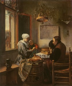 Tischgebet, 1660 von Jan Havickszoon Steen