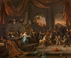 Die Verspottung Samsons von Jan Havickszoon Steen