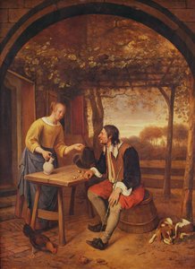 Die Rast des Reisenden von Jan Havickszoon Steen