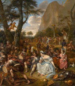 Die Anbetung des Goldenen Kalbes, ca. 1672-1675