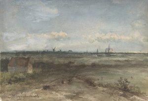 Blick auf Haarlem von den Dünen