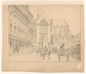 Husaren vor dem Palast auf dem Dam bei der Inthronisation von Jan Hoynck van Papendrecht
