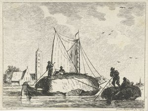 Zwei Heuschuten von Jan Izaak van Mansvelt